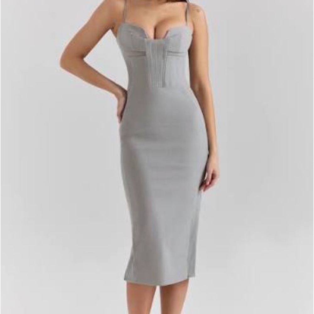 House of CB Gray Midi Dress - Picture 3 of 11